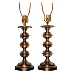 Pair of Silver Plated Lamps 6
