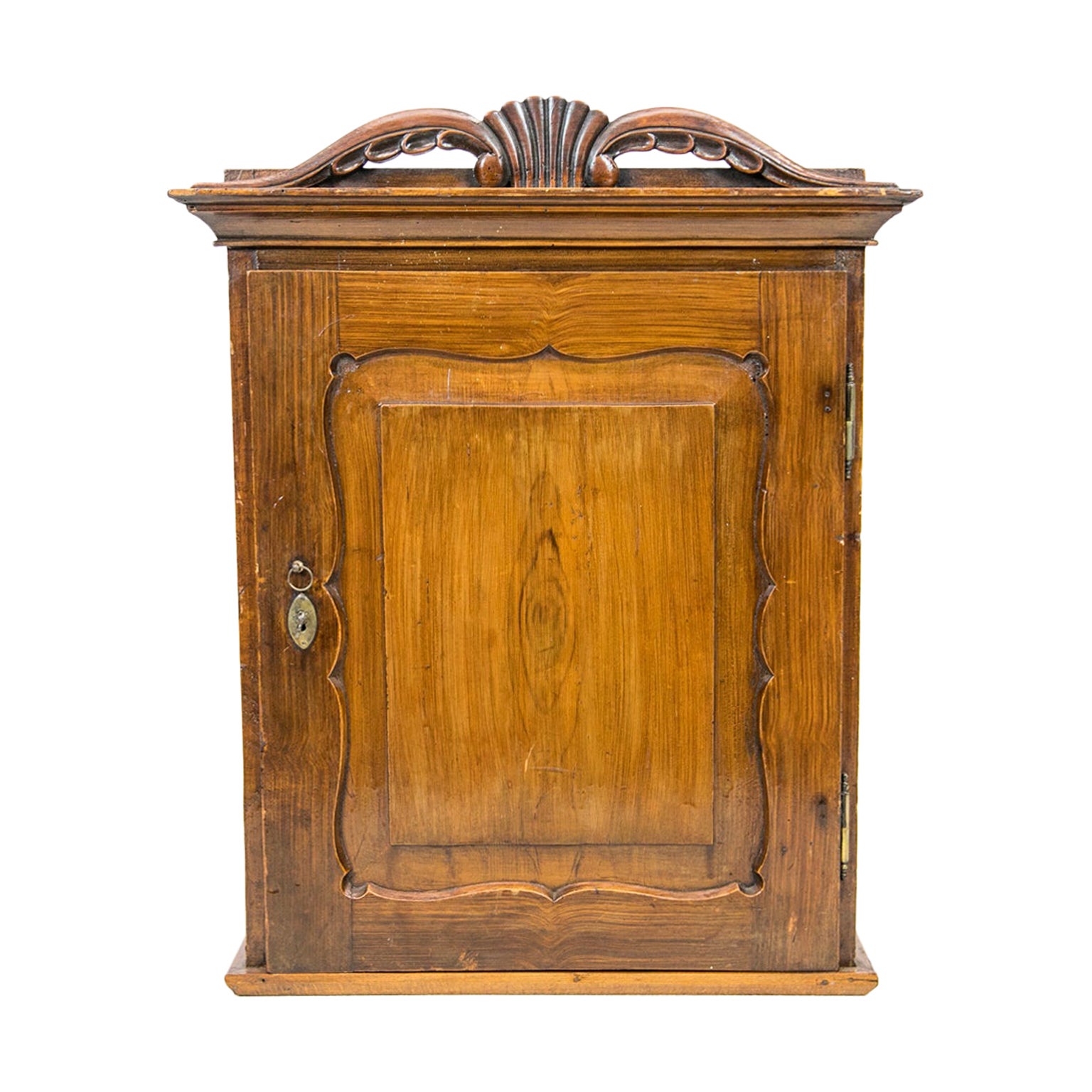 Grey Painted Antique Gustavian Style Wall Cupboard, 1820 For Sale at