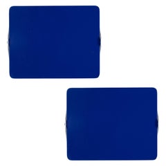 Pair of Charlotte Perriand 'Applique Á Volet Pivotant' Wall Lights in Blue