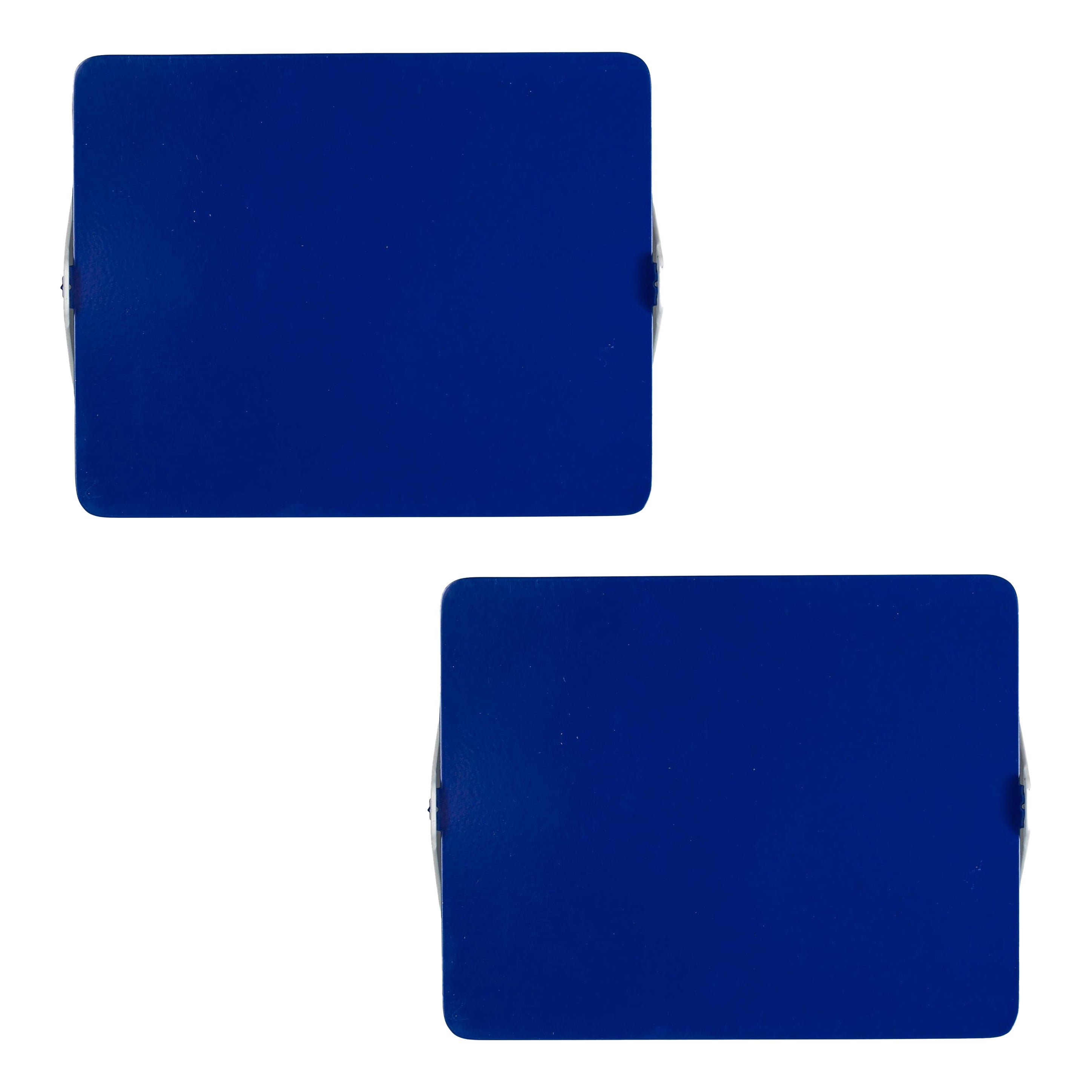 Pair of Charlotte Perriand 'Applique à Volet Pivotant' Wall Lights in Blue For Sale