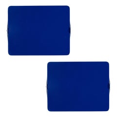 Pair of Charlotte Perriand 'Applique à Volet Pivotant' Wall Lights in Blue