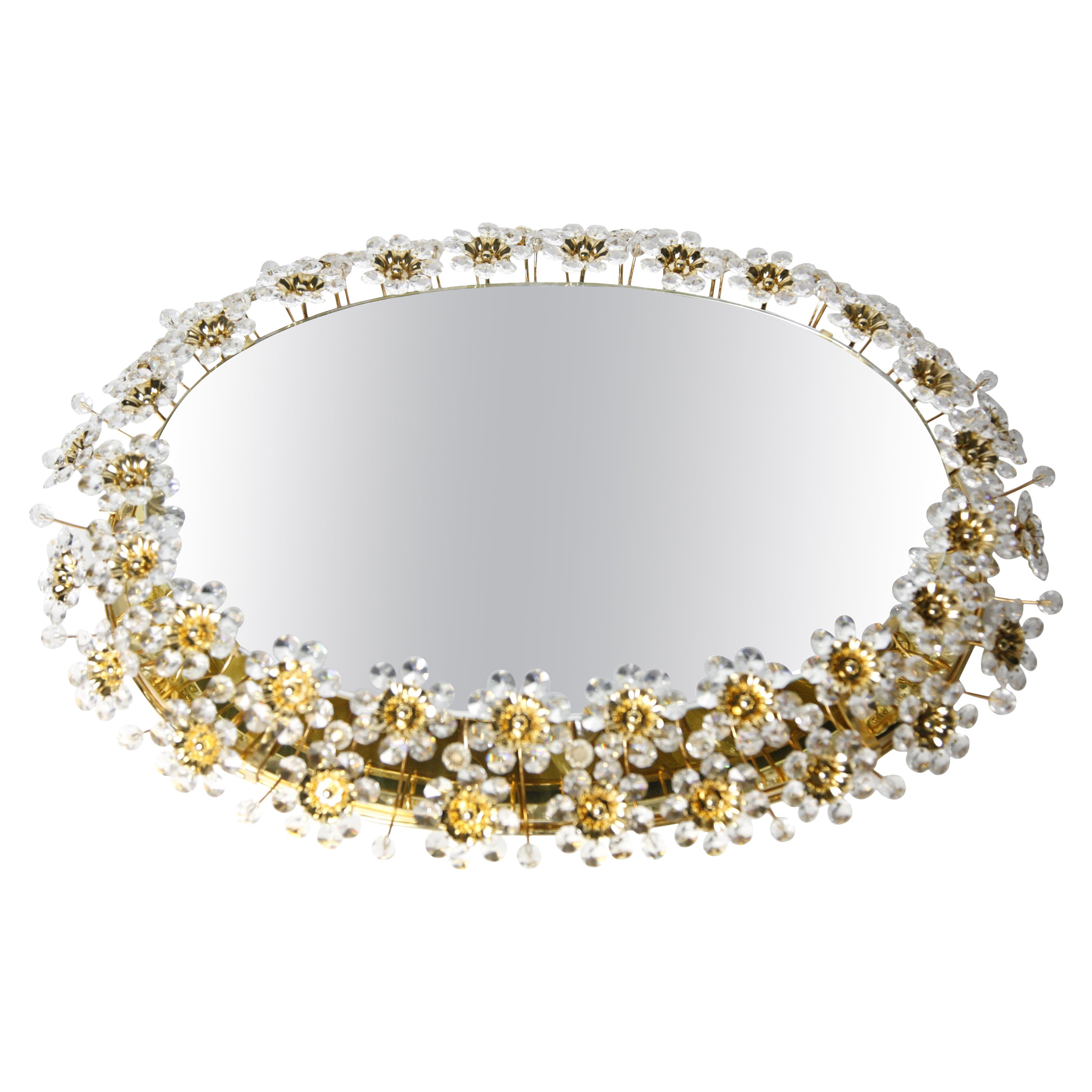 Swarovski Crystal Jeweled Mirror at 1stDibs