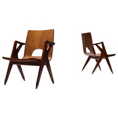 Vintage Malatesta and Mason pair of easy chairs by Ico Parisi