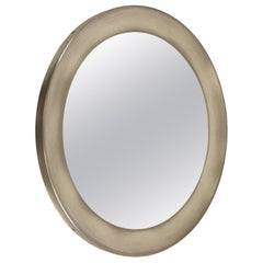 Specchio rotondo in ottone nichelato Narcisso di Sergio Mazza per Artemide