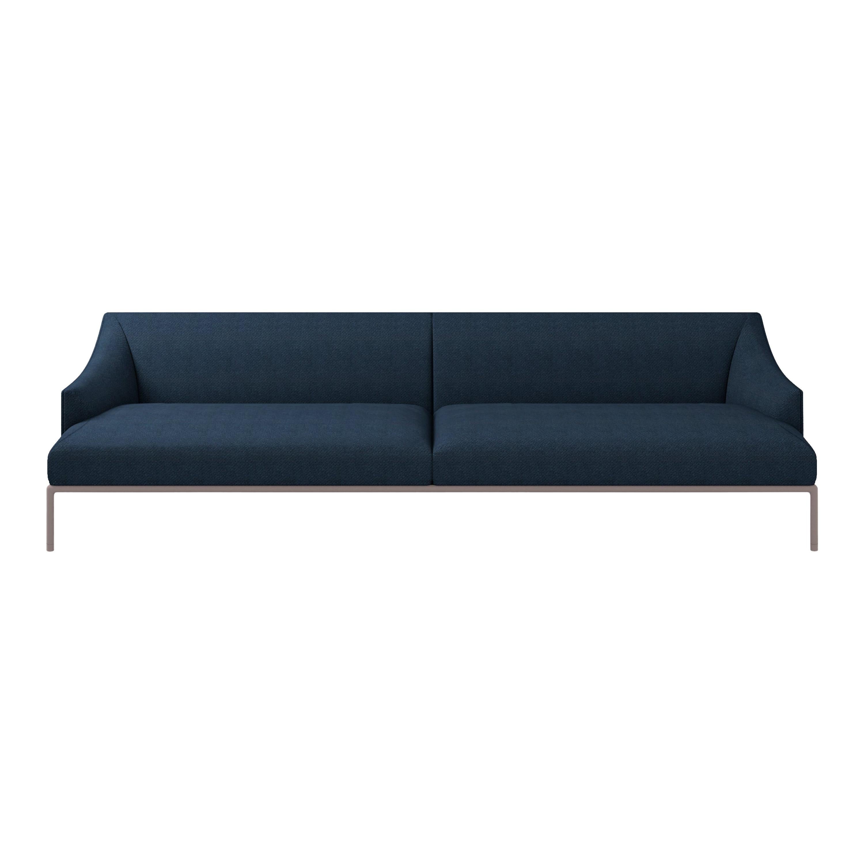 For Sale: Blue (Hero - 812) Cappellini High Time Three-Seat Sofa in Fabric or Leather by Christophe Pillet