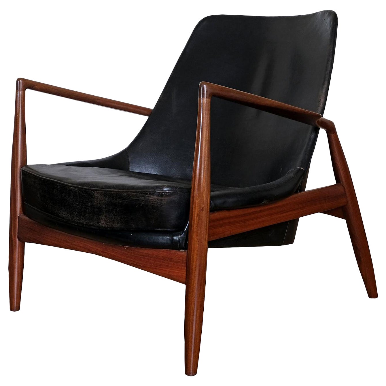 Ib Kofod-Larsen, Lounge Armchair "Seal", Produced by OPE, Sweden, 1950s For Sale
