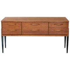 1960s English Teak Chest of Drawers by Austin Suite Ltd.