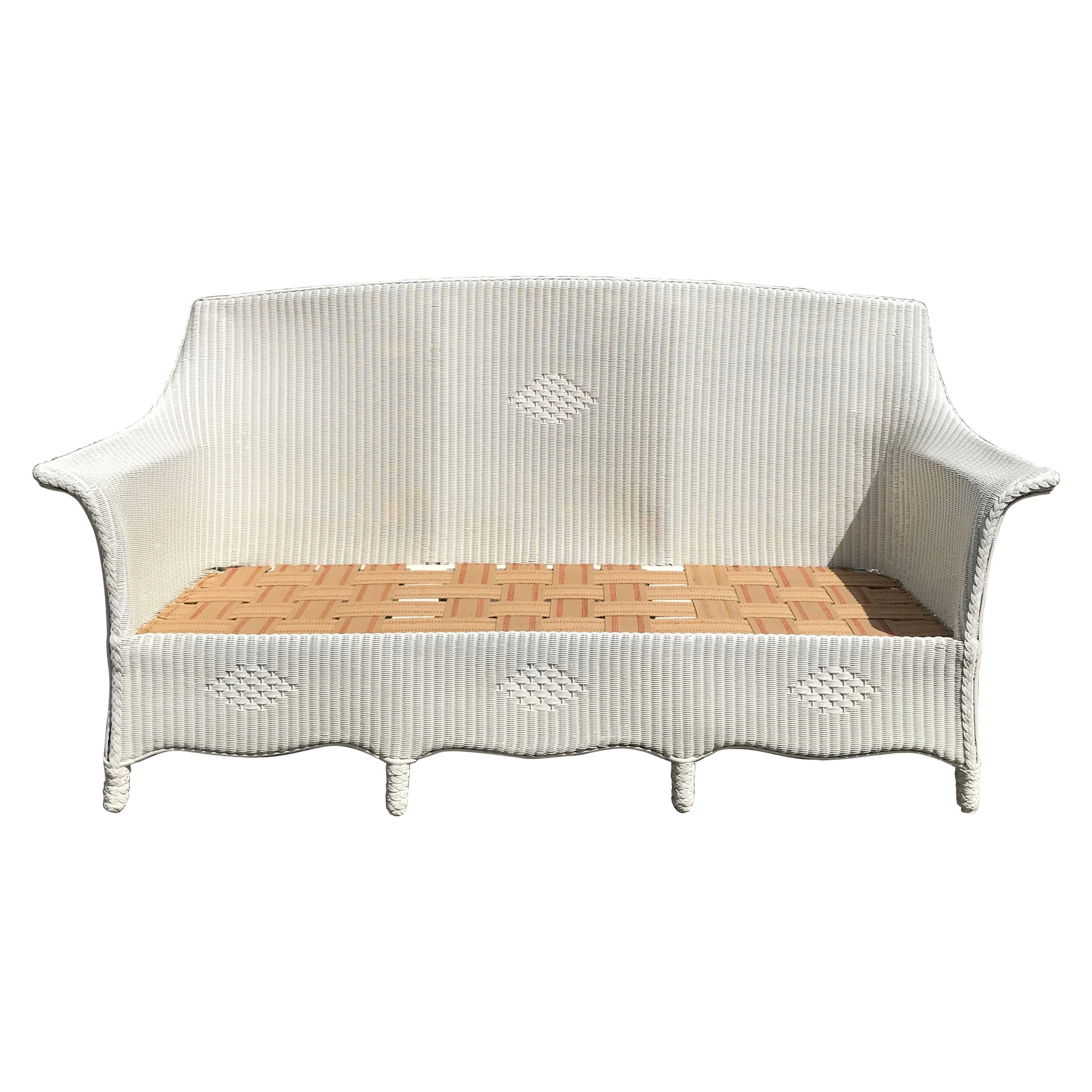 Antique Bar Harbor Wicker Sofa at 1stDibs