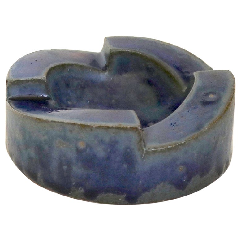 California Studio Pottery Ashtray by Robert Maxwell, 1965 For Sale at