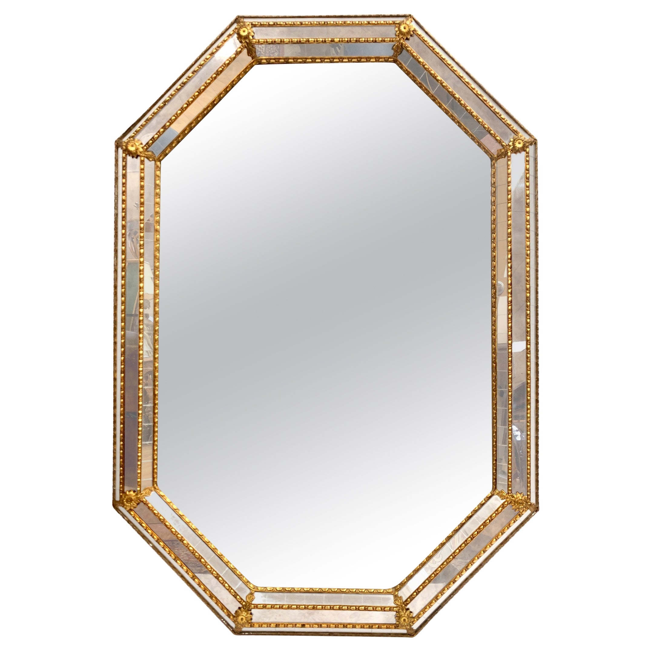 Venetian Mirror With Mirrored Border