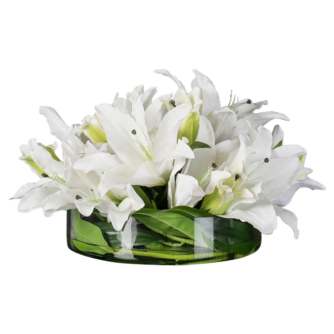 Eternity Round Lilium Set Arrangement, Flowers, Italy For Sale
