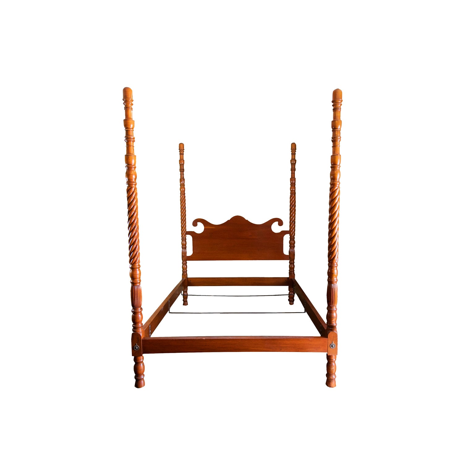 Paul Evans Queen Size Cityscape Four Poster Canopy Bed at 1stDibs