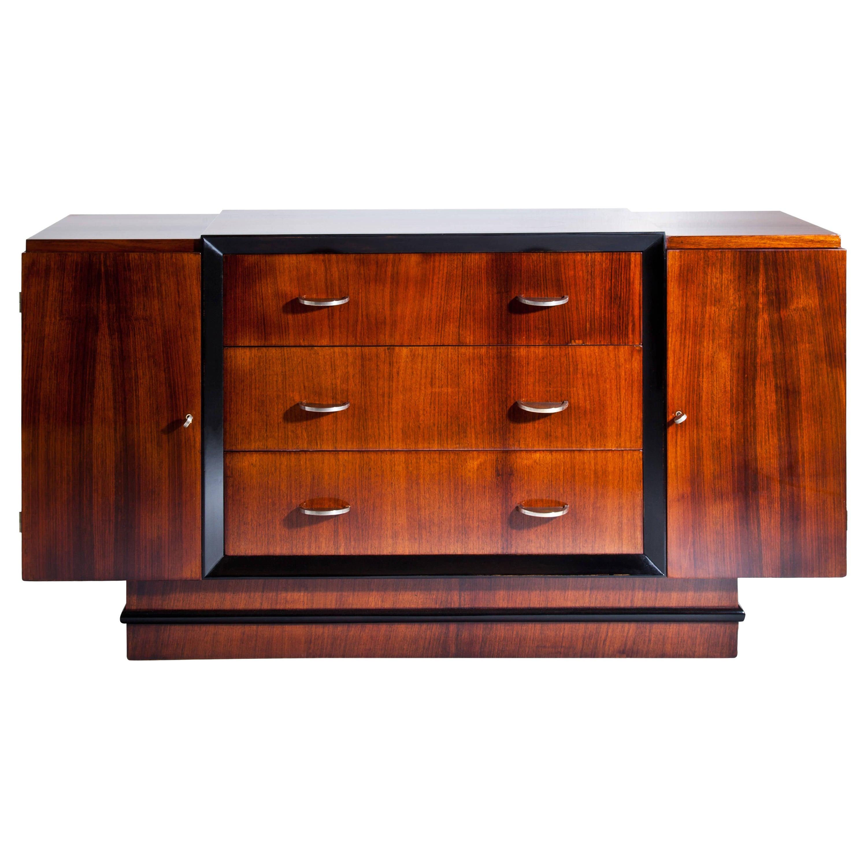 Art Deco Sideboard in the Style of André Arbus, circa 1940 For Sale at 1stDibs