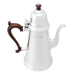 Vintage English Sterling Silver Coffee Pot By Reid & Sons