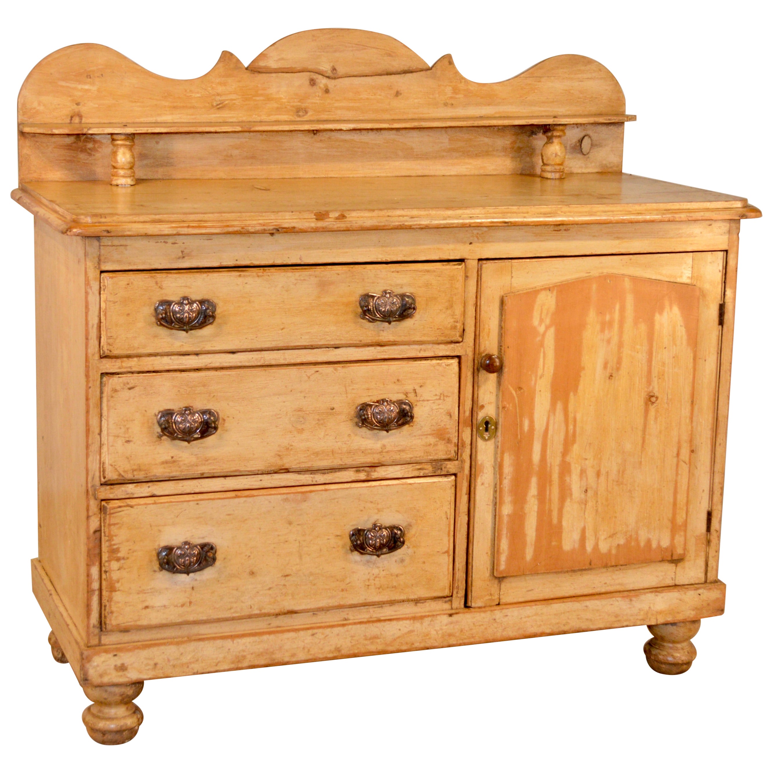 Dutch 19th Century Painted Pine Buffet at 1stDibs