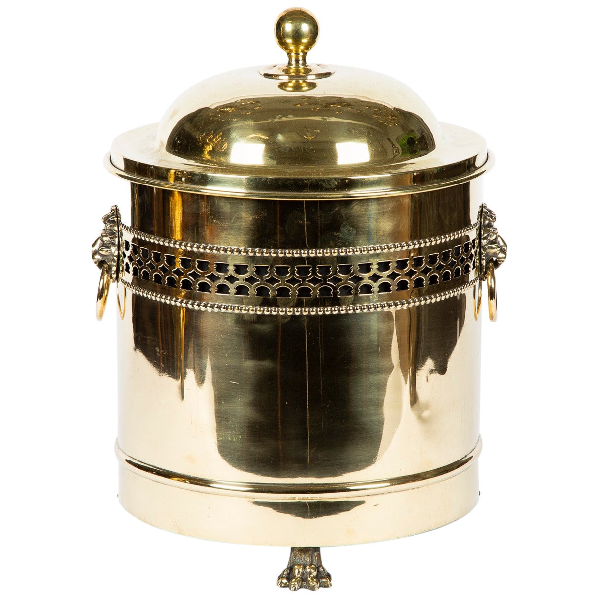 Vintage English Enamel Flour Bin at 1stDibs