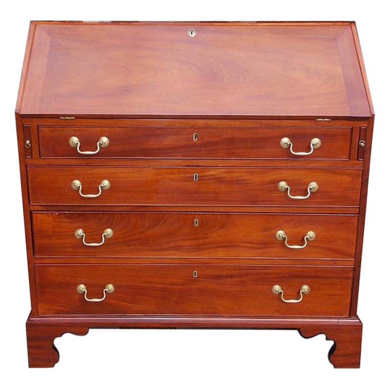 Charleston Chippendale Mahogany Slant Top Desk with Fitted Interior, C. 1770