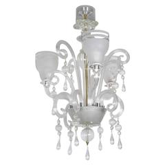 Chandelier in Murano Glass with Three Lights 5