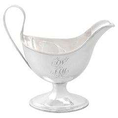 1770 George III Sterling Silver Sauceboat Boat by Robert Pinkney