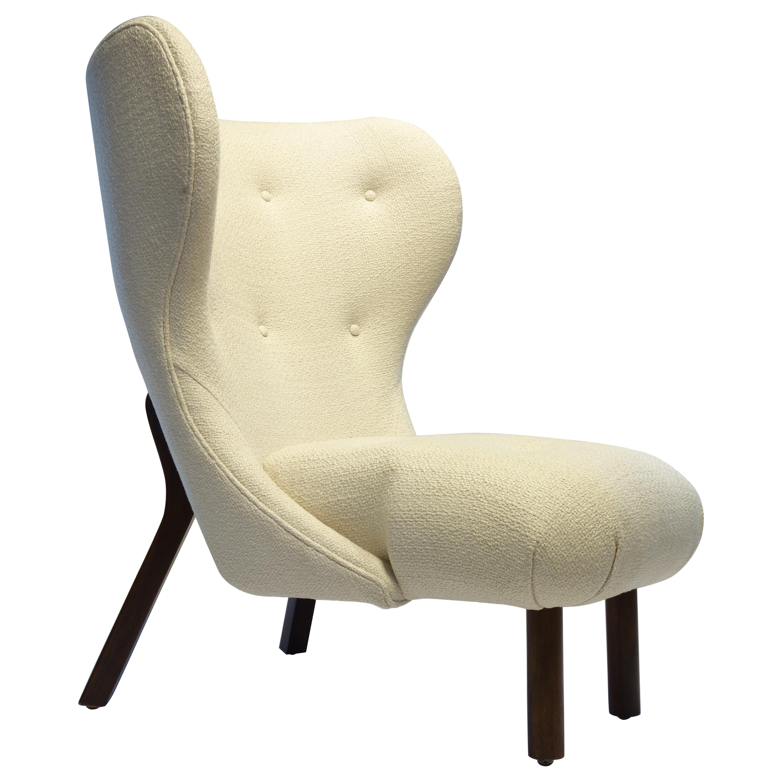 21 Century Fresh Pond Mod Wing Chair by Michael Del Piero, Made to Order For Sale