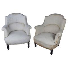 Paire de fauteuils français du XIXe siècle, Chapeau de Gendarme