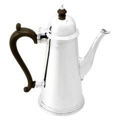 William Comyns & Sons Ltd Vintage George I Style Sterling Silver Coffee Pot