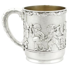 Tiffany & Co. Antique American 1879 Sterling Silver Christening Mug