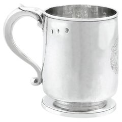Samuel Wastell Taza antigua georgiana Britannia Standard de plata