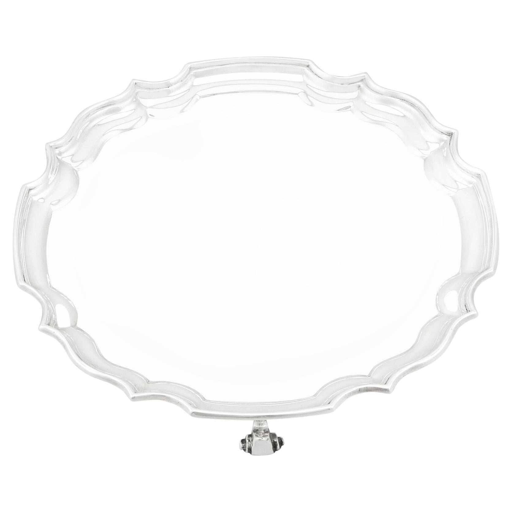 Camarero vintage de plata de ley de Roberts & Belk Ltd (1972)