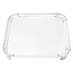 Antique Salver anglais géorgien en argent sterling