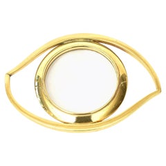 Hermès Eye of Cleopatra Magnifier Desk Accessory or Paperweight, Vintage