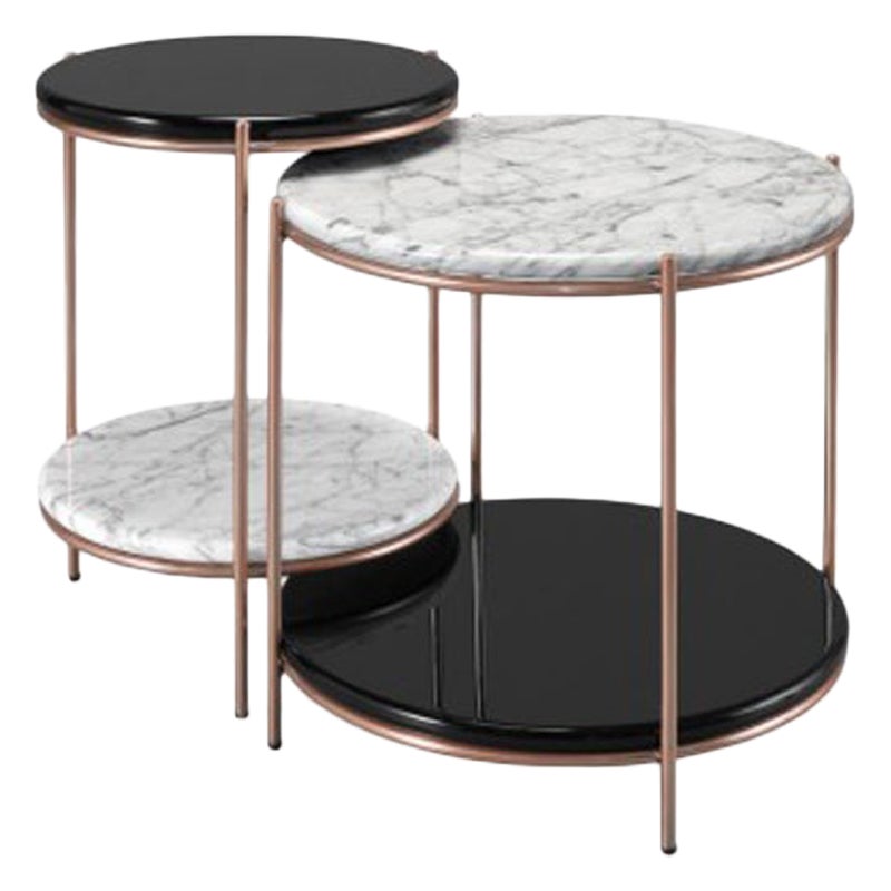 Metal Round Side Table at 1stDibs