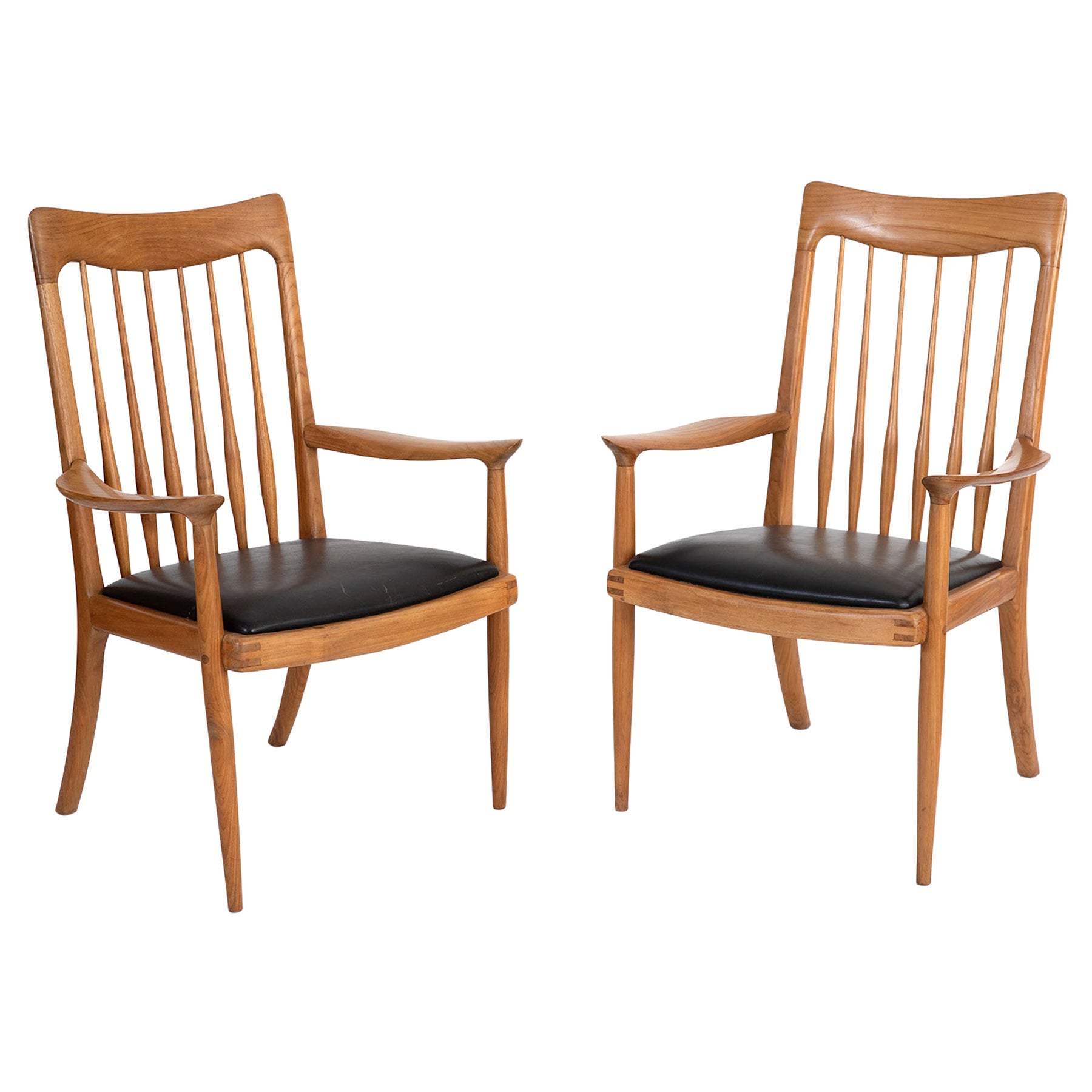 Studio Hand Made - Crafted Wood Arm / Lounge Chair For Sale at 1stDibs