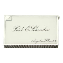 19e siècle, 1897, Coffret Vesta victorien en argent sterling et émail