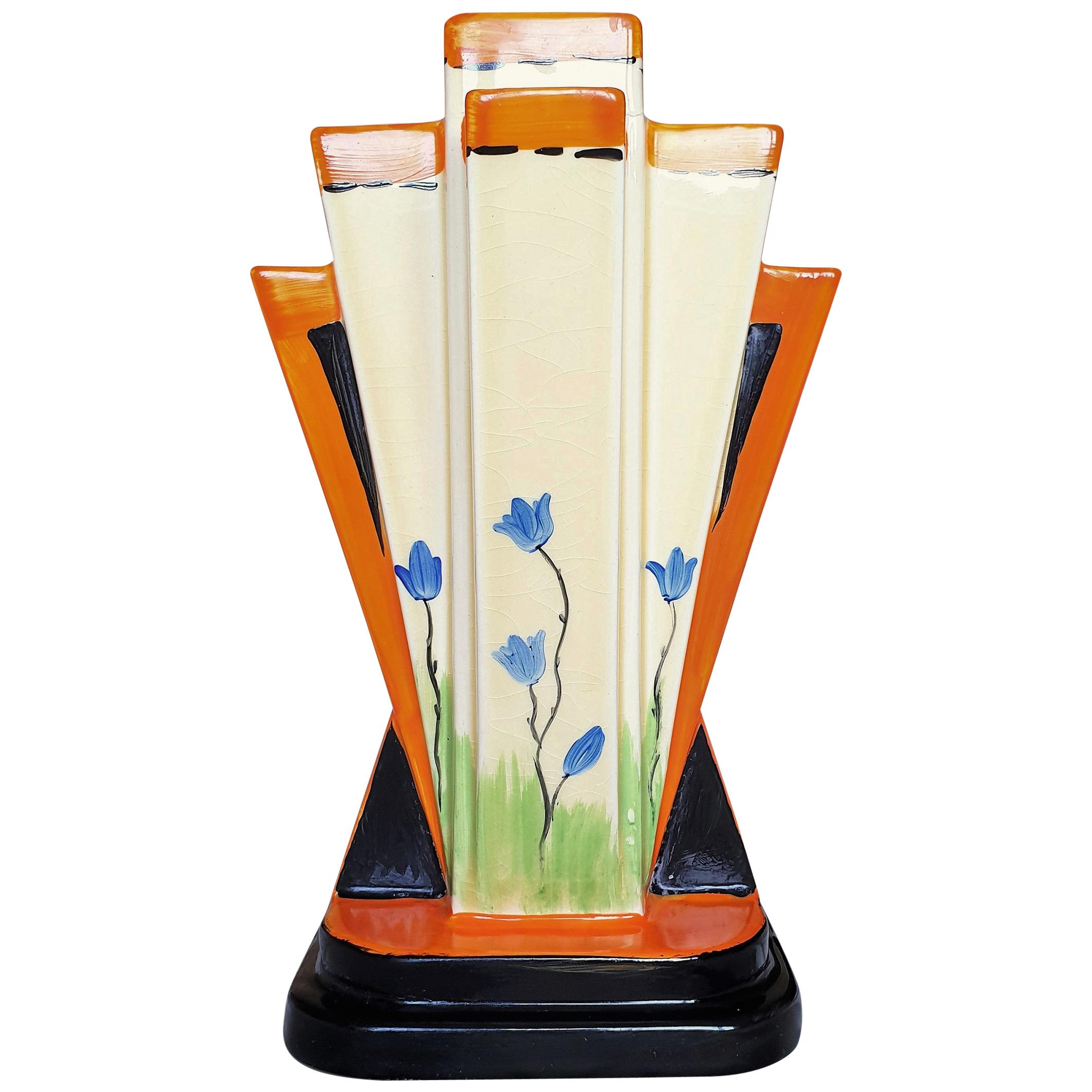 Art Deco 'Moderne' Vase by Myott Son & Co