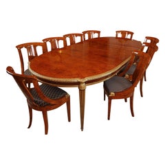 Important Louis XVI Style Dining Room Set by Mercier Frères, France, Circa 1900