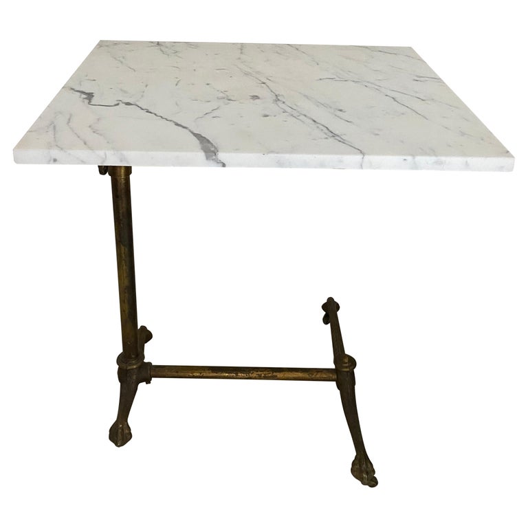 Drafting Table Base with Marble Top For Sale