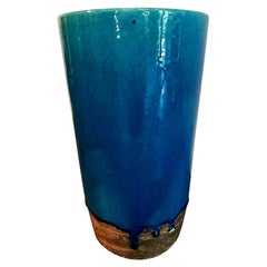 Vintage Laura Andreson Signed Large Glazed Mid-Century Modern Ceramic Pottery Vase, 1940