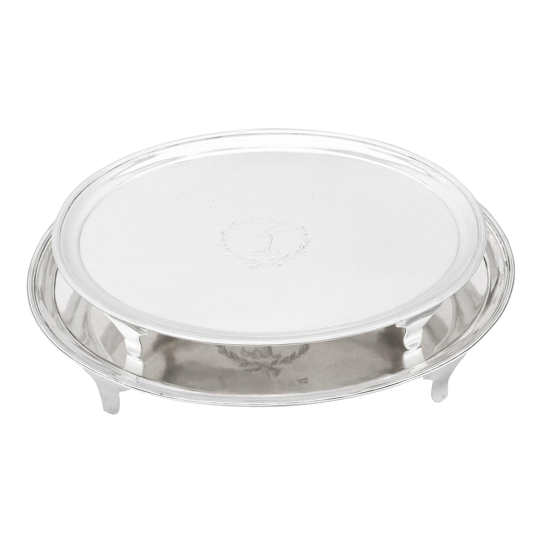 Salvers géorgiens Newcastle en argent sterling