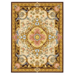 Renaissanse Gold, Multicolor Expensive Hand Knotted Silk Rug