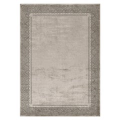 Modern Classics silk Rug for living room handmade - Savoy Smoky Grey