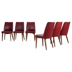 Set of 6 dining chairs "Anonima Castelli", 1960s Italy