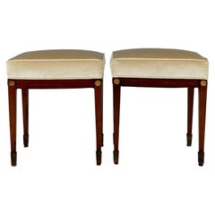 Pair of Period Empire Tabourets