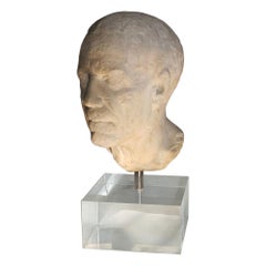 Ancient Roman Portrait Bust of a Man, 1st Century BC