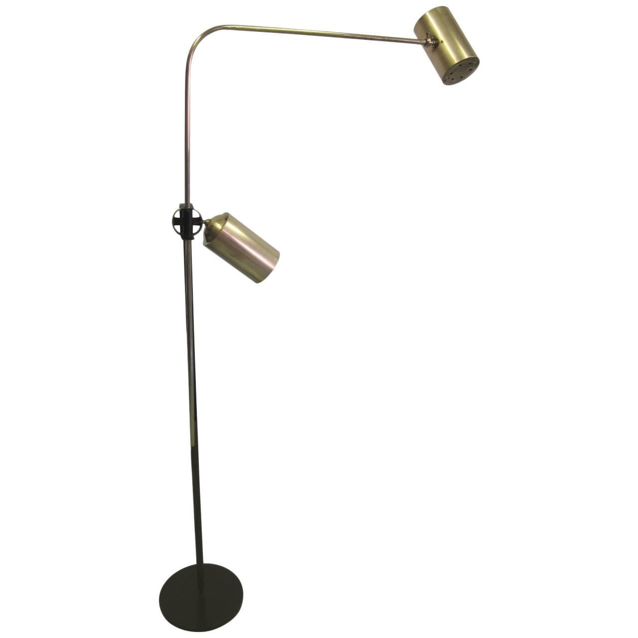 Rare French Mid-Century Modern Articulating Floor Lamp by Boris Lacroix