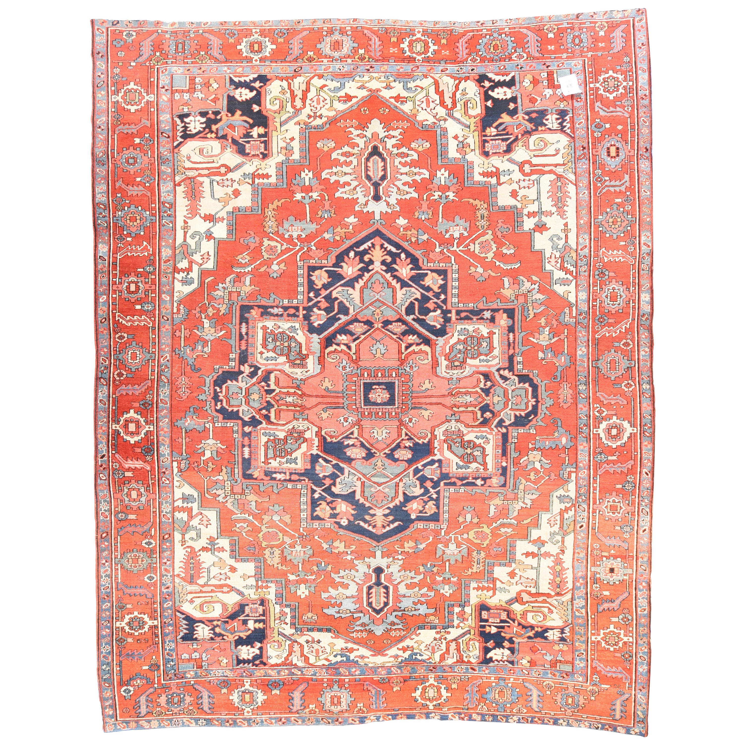 Antique Handmade Serapi Persian Rug For Sale at 1stDibs