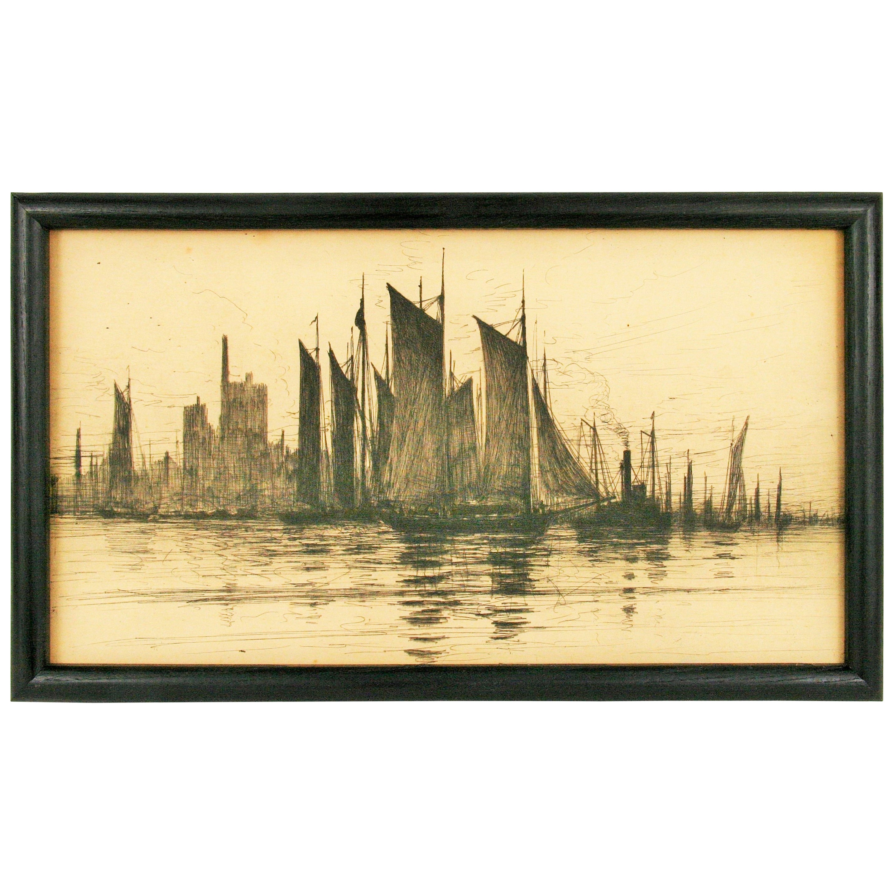 Trio Black/White Ink Drawings For Sale at 1stDibs