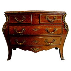 Italian Louis XV Style Marquetry Commode or Chest