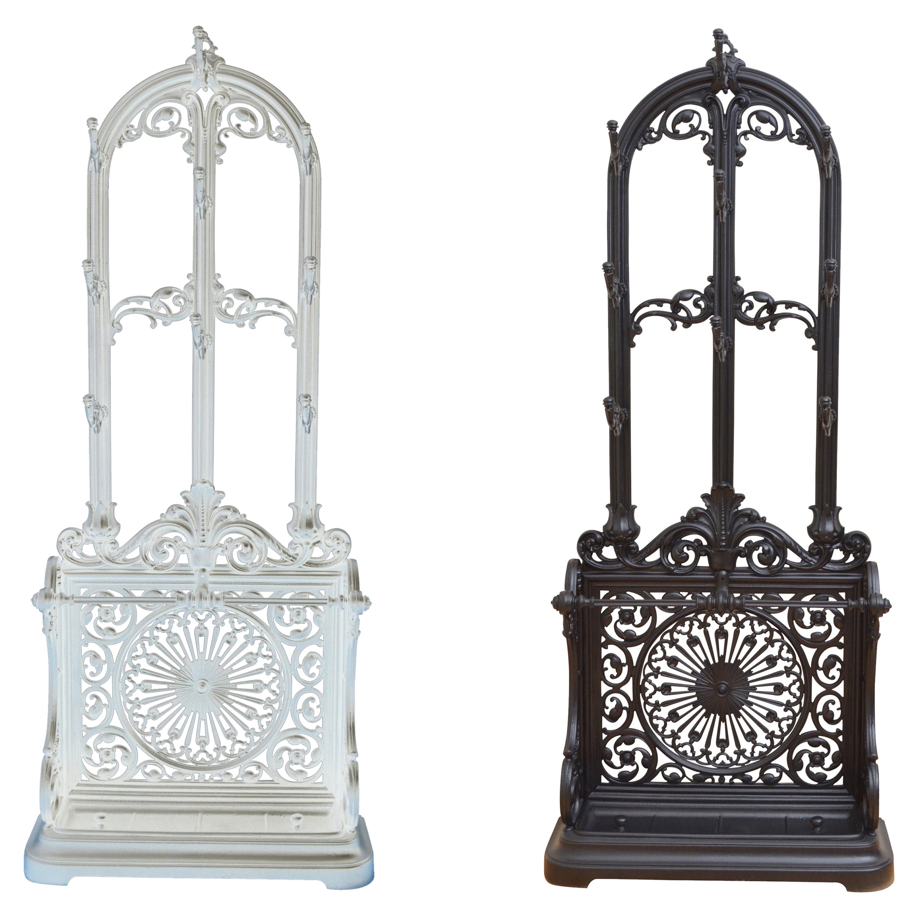 Victorian Polished Cast Iron Hall Umbrella Stand For Sale at 1stDibs