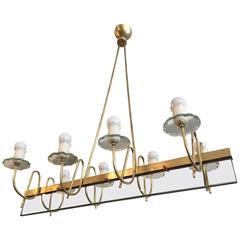 Large Italian Mid-Century Chandelier 5